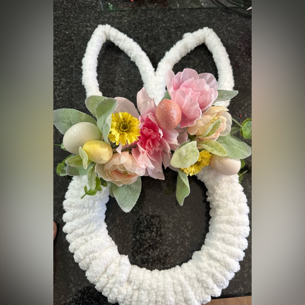 Spring/Easter bunny Head. Handmade.